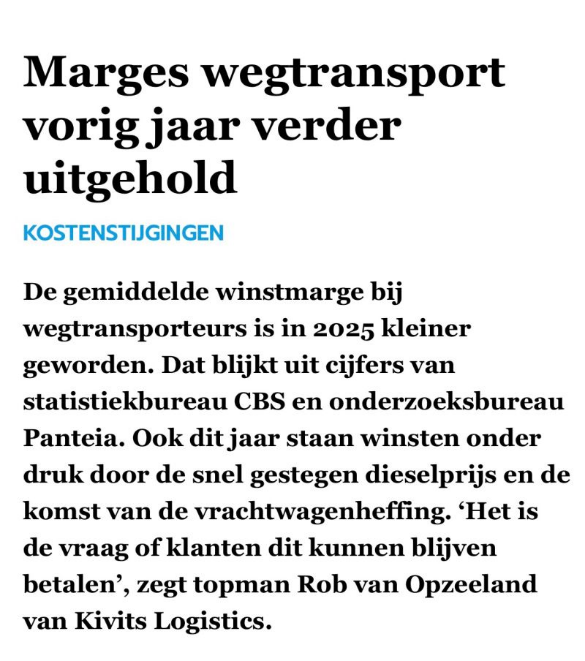 Road Transport Margins Remain Under Pressure